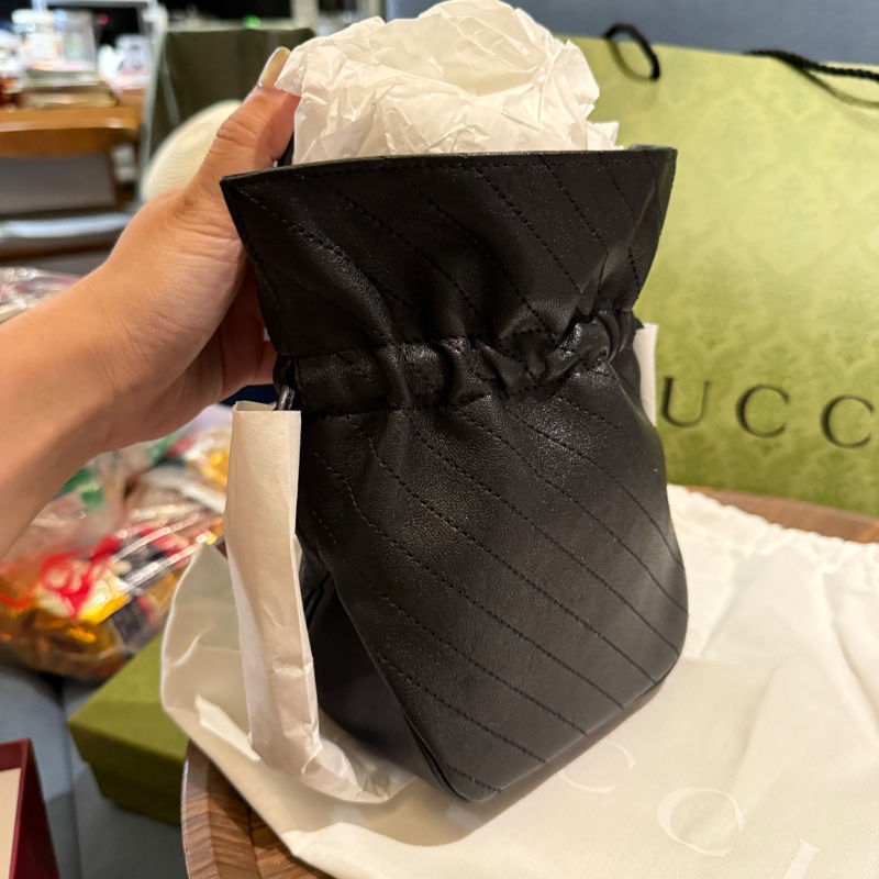GUCCI Blondie Mini Bucket💗with chain可以斜揹水桶包-4