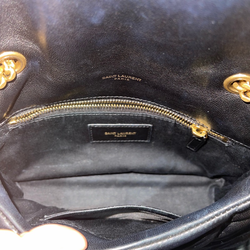 SAINT LAURENT  黑色金釦PUFFER MINI(附台灣購證）-18