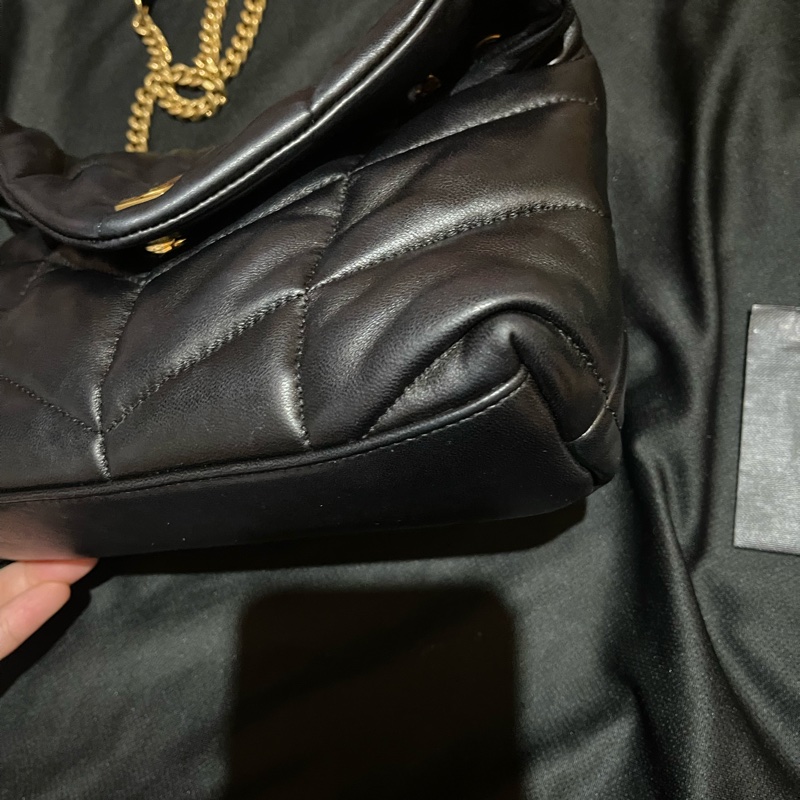 SAINT LAURENT  黑色金釦PUFFER MINI(附台灣購證）-28