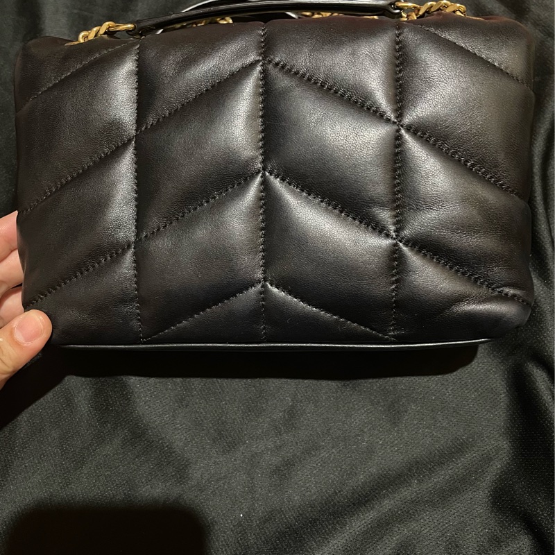 SAINT LAURENT  黑色金釦PUFFER MINI(附台灣購證）-30