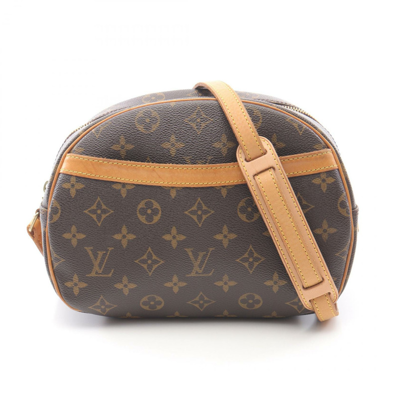 LOUIS VUITTON Blois 單肩斜背包 M51221 Monogram 帆布 棕色 二手 LV-0