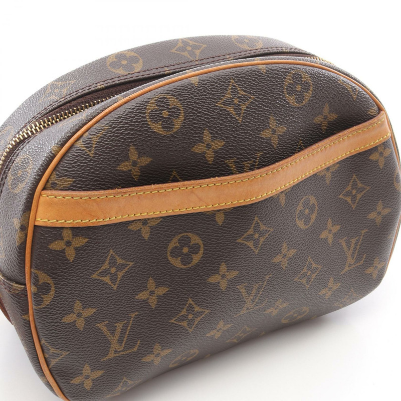 LOUIS VUITTON Blois 單肩斜背包 M51221 Monogram 帆布 棕色 二手 LV-8