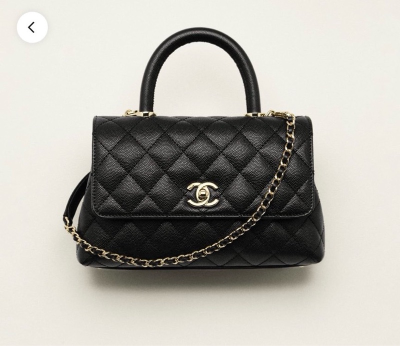 🎀 超低價!{全新}CHANEL COCO Handle 🎀手把小蓋包 黑淡金 小號🎀 售出不退貨。可以再購買!-2
