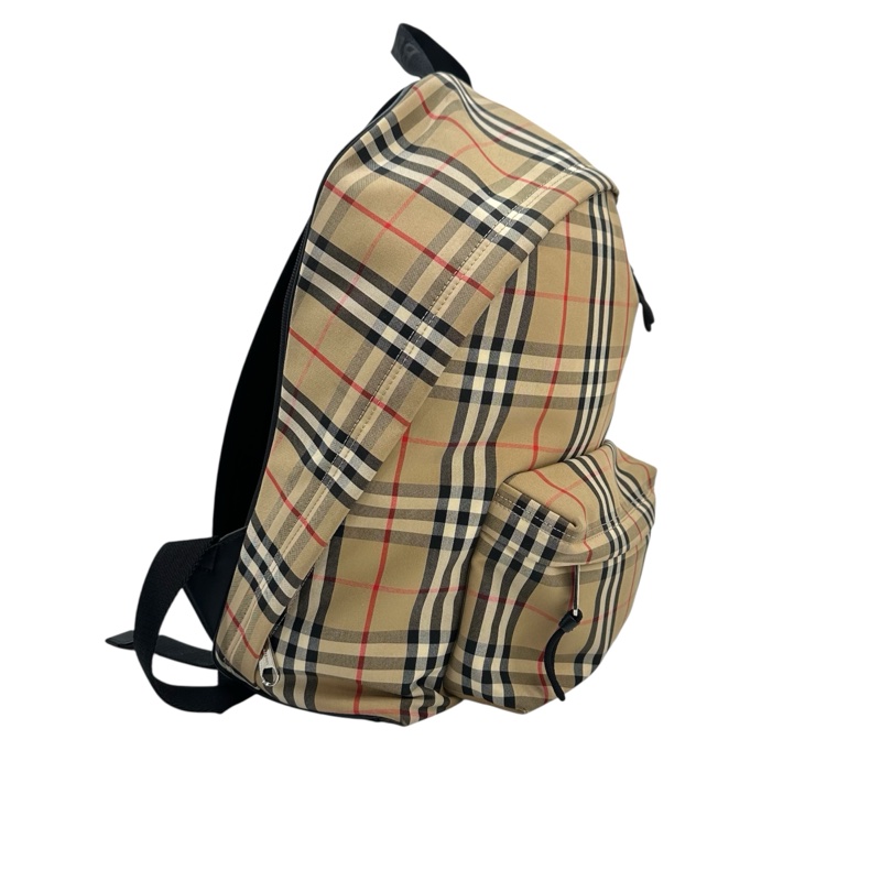 Burberry 經典格紋帆布後背包-2