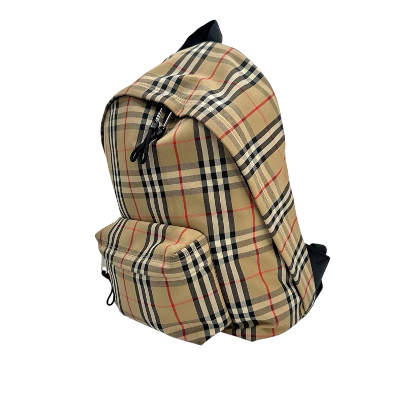 Burberry 經典格紋帆布後背包-3