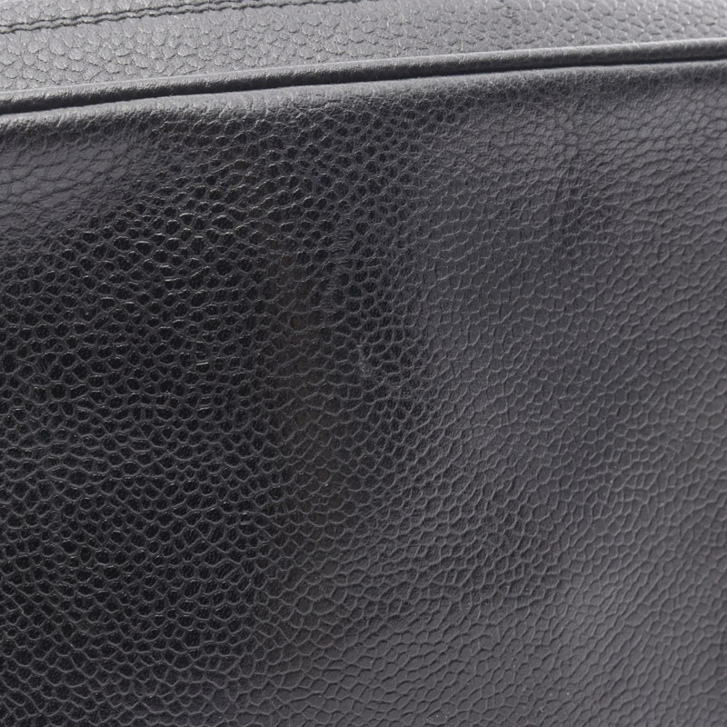 CHANEL Triple Coco Mark 單肩包 魚子醬皮（粒面小牛皮）女款 黑色-8