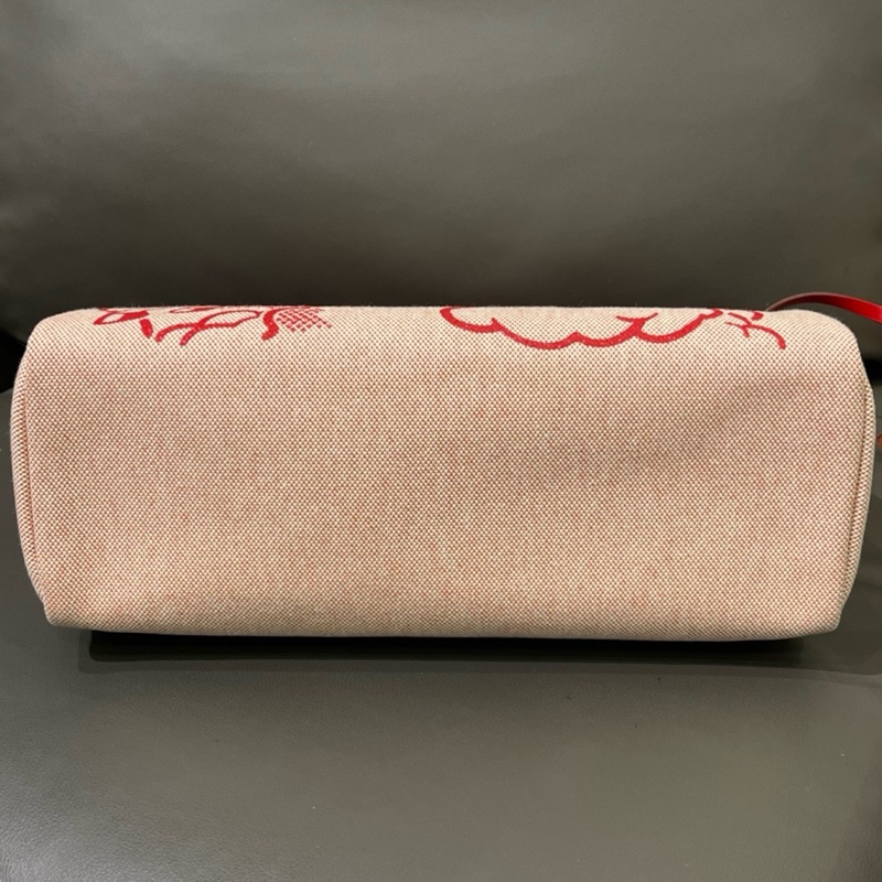 Hermes爱马仕Herbag31马鞍皮拼红色飞马-3