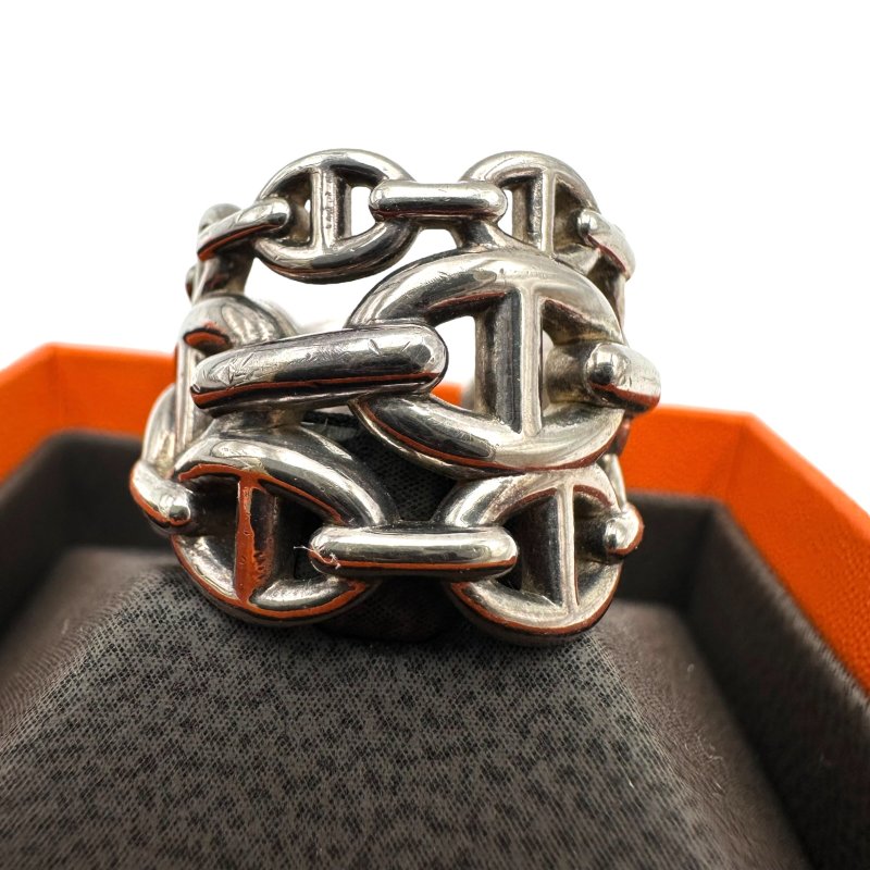 【美收精品】HERMES 銀戒指 B-261【隔月月中將轉賣至日本 上架期限30天】-0
