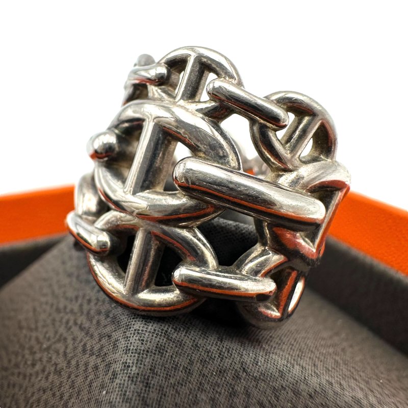 【美收精品】HERMES 銀戒指 B-261【隔月月中將轉賣至日本 上架期限30天】-1