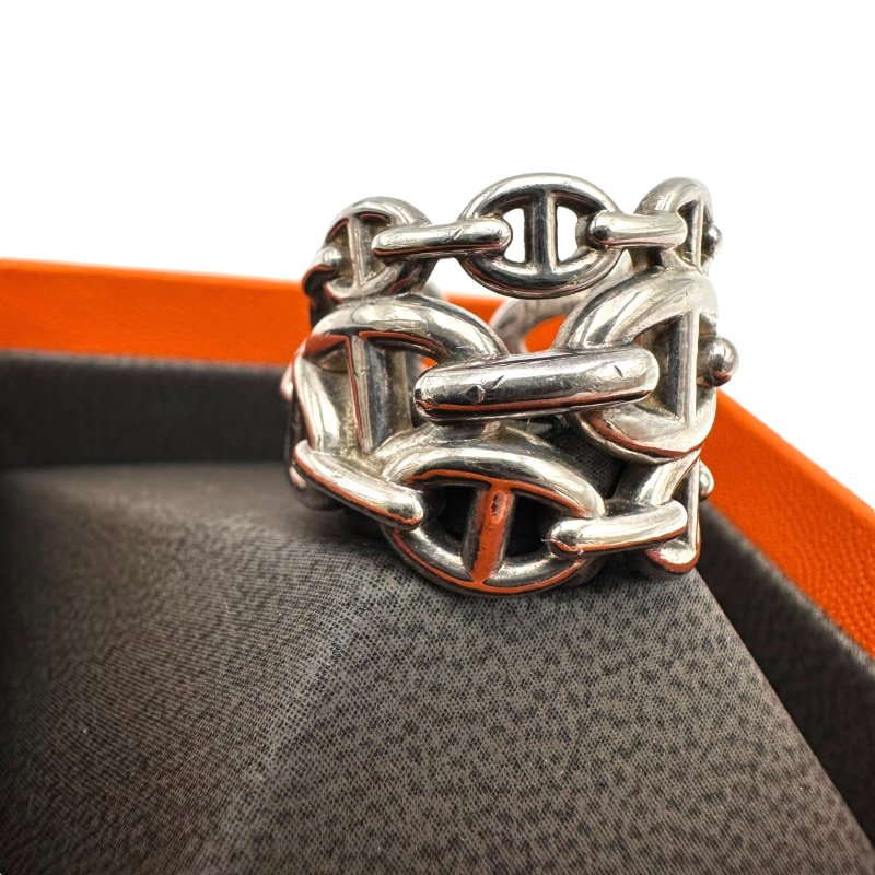 【美收精品】HERMES 銀戒指 B-261【隔月月中將轉賣至日本 上架期限30天】-3