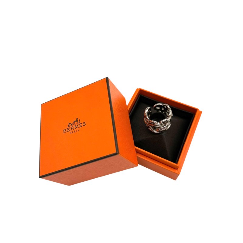 【美收精品】HERMES 銀戒指 B-261【隔月月中將轉賣至日本 上架期限30天】-7