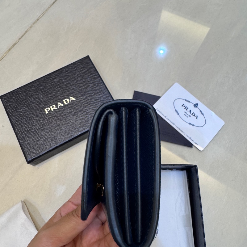 PRADA /藍色/零錢包/全新-4