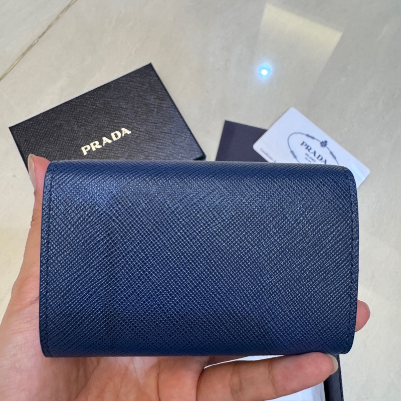 PRADA /藍色/零錢包/全新-5