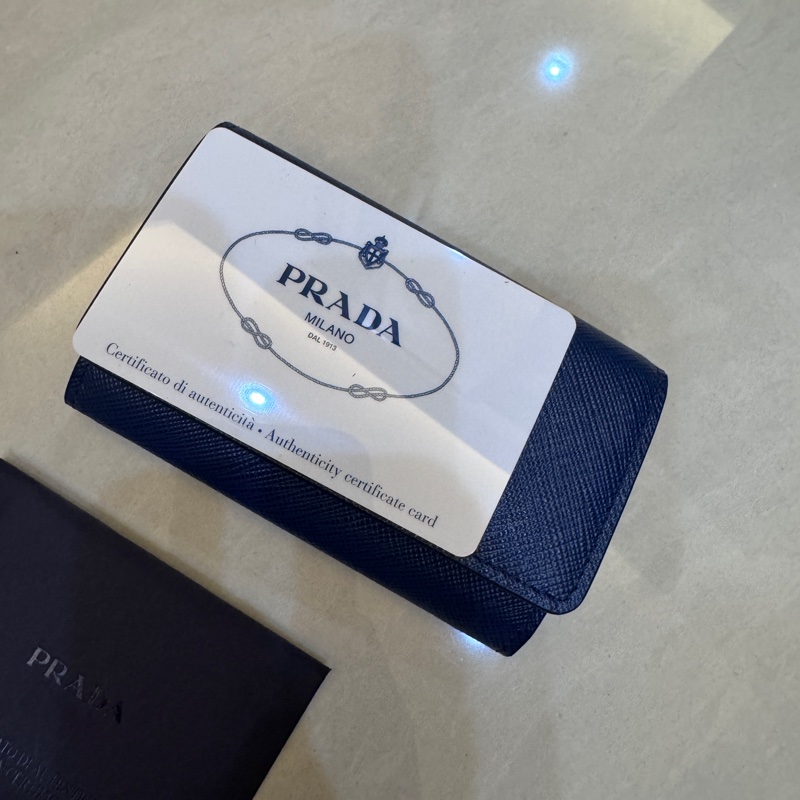 PRADA /藍色/零錢包/全新-6