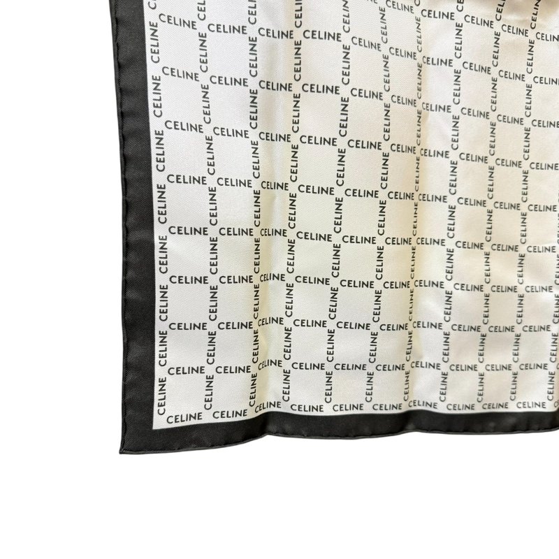 【美收精品】CELINE 滿版LOGO絲巾 3-106-4