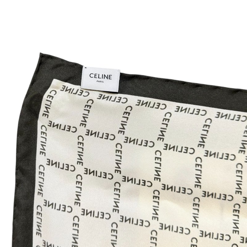 【美收精品】CELINE 滿版LOGO絲巾 3-106-8