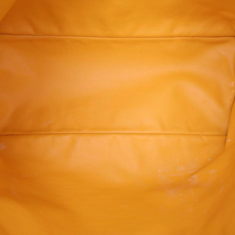 GOYARD(高雅德) Saint Louis 購物袋 子母包 34 中號 黃色 PVC 銀扣-4