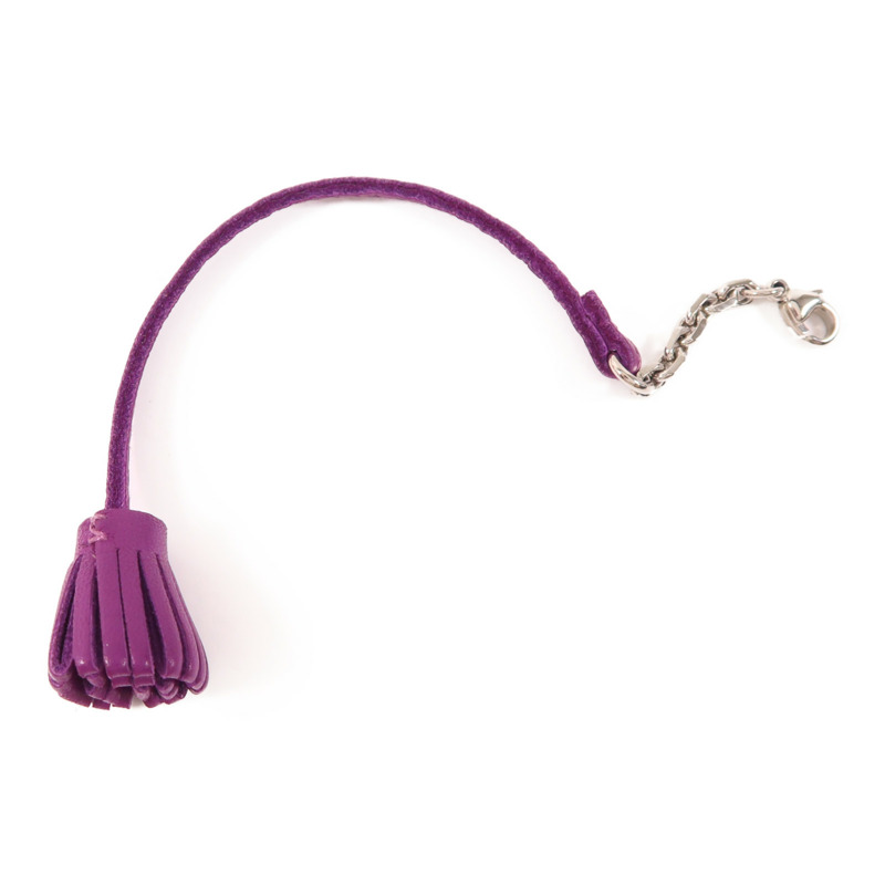 HERMES Swift皮革Carmencita銀扣掛飾-0