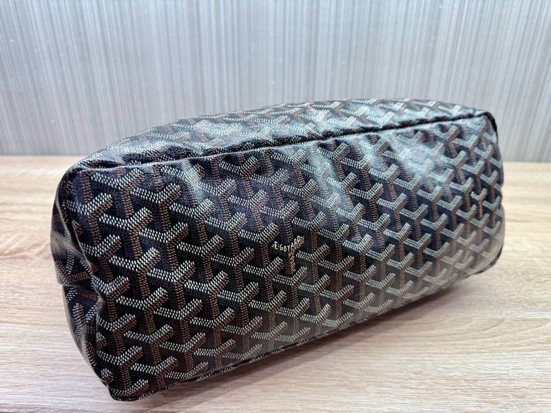 Goyard Hobo Bag 戈雅經典黑棕焦糖色肩背購物袋-8