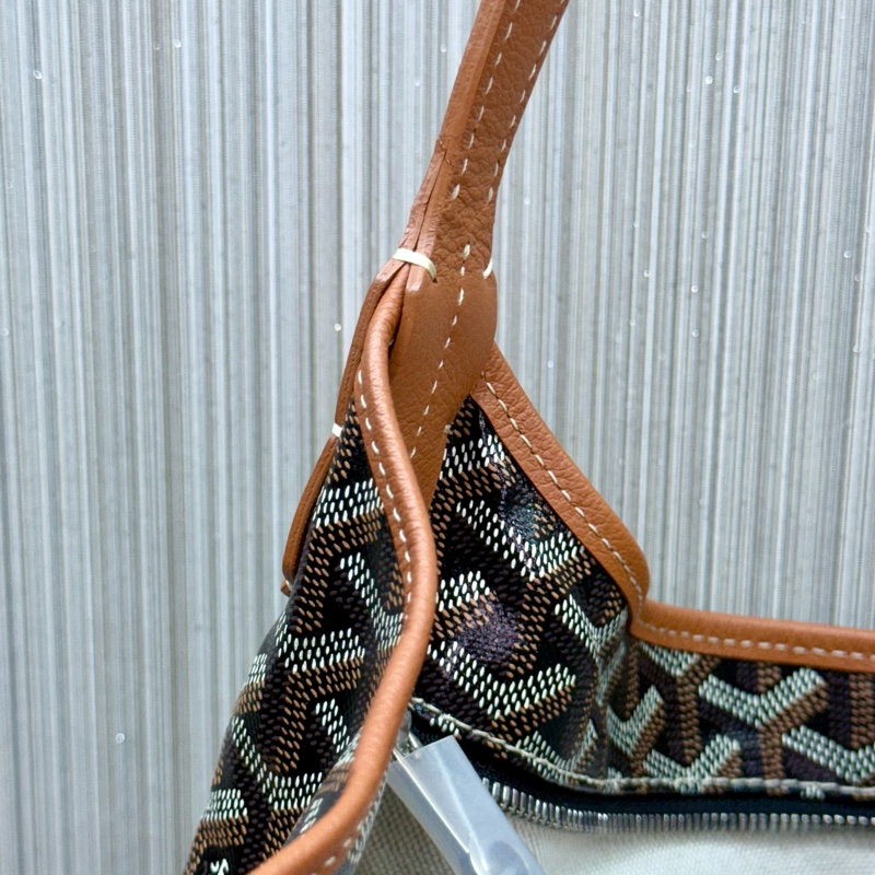Goyard Hobo Bag 戈雅經典黑棕焦糖色肩背購物袋-20
