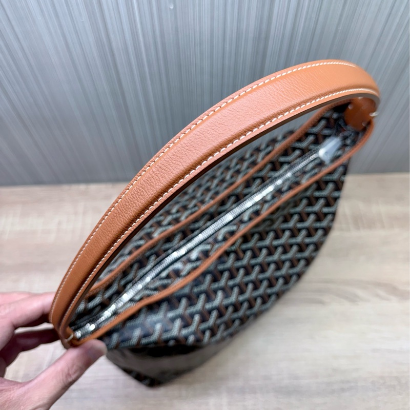 Goyard Hobo Bag 戈雅經典黑棕焦糖色肩背購物袋-23