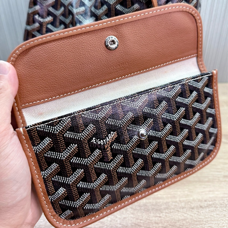 Goyard Hobo Bag 戈雅經典黑棕焦糖色肩背購物袋-25