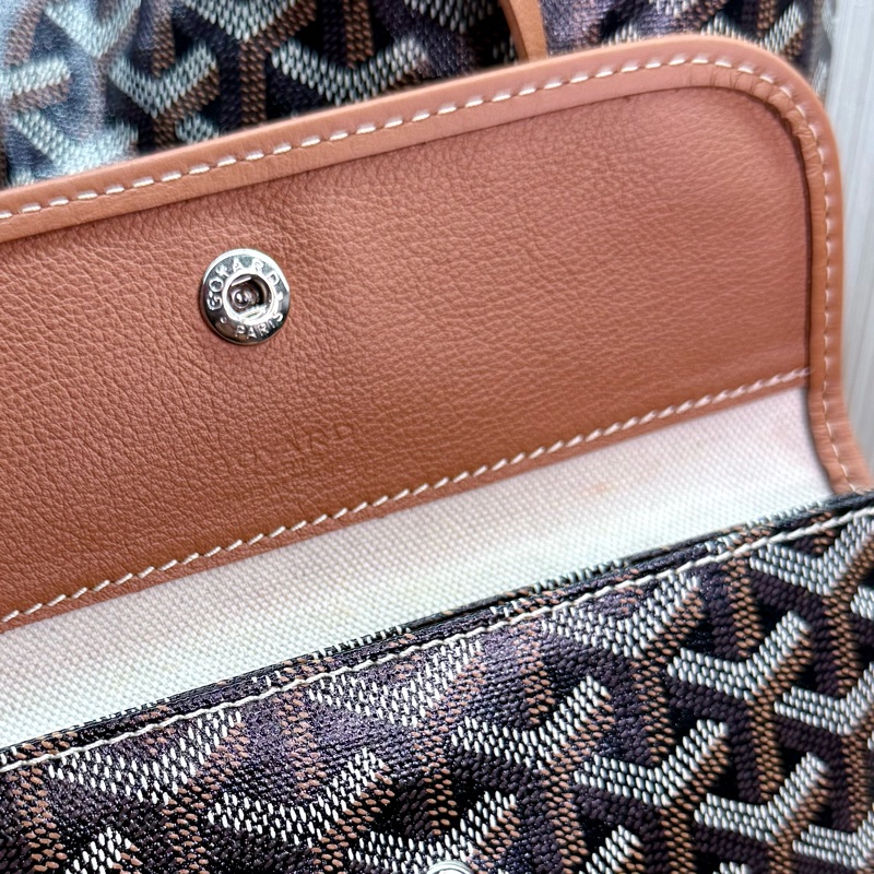 Goyard Hobo Bag 戈雅經典黑棕焦糖色肩背購物袋-27