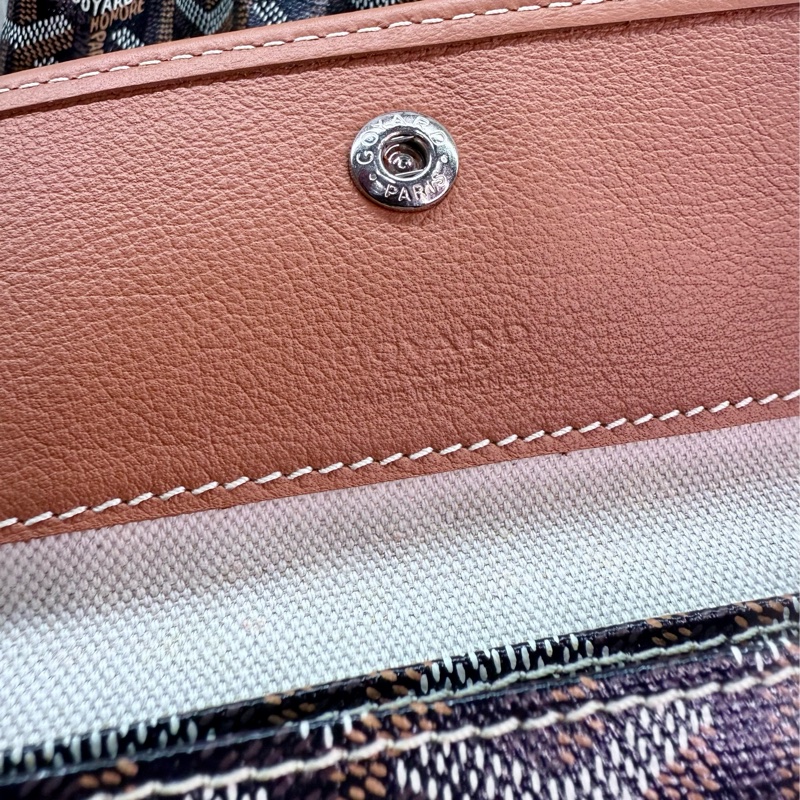 Goyard Hobo Bag 戈雅經典黑棕焦糖色肩背購物袋-28