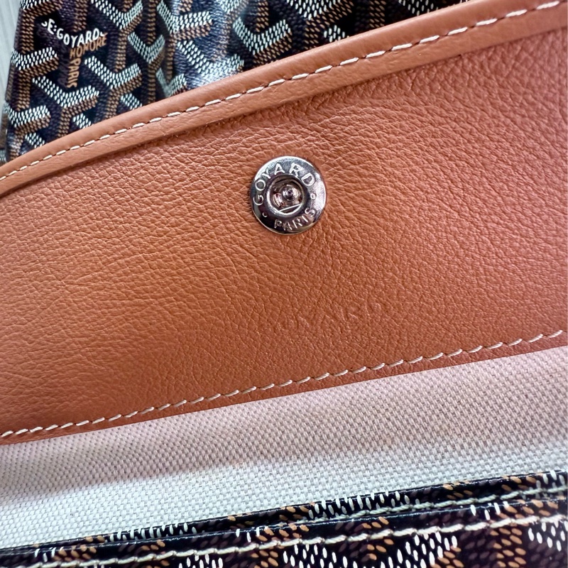 Goyard Hobo Bag 戈雅經典黑棕焦糖色肩背購物袋-29