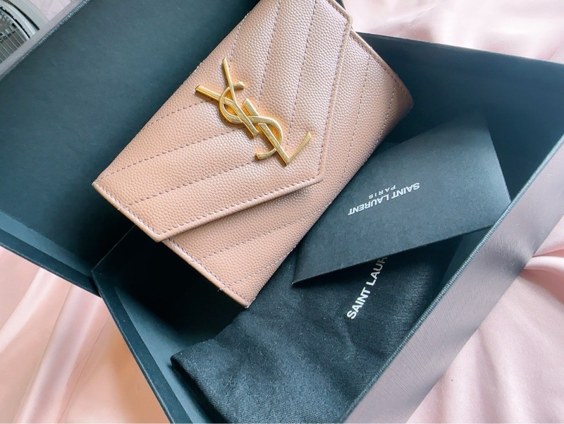 Yves Saint Laurent 鮭魚粉多層卡夾-4