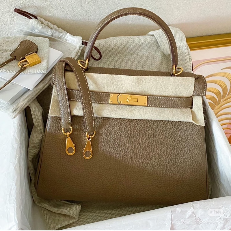 全新帶膜全配🈶️今年台灣購證❤️ #愛馬仕 #kelly28 #大象灰 #金釦 #凱莉28 K28-0