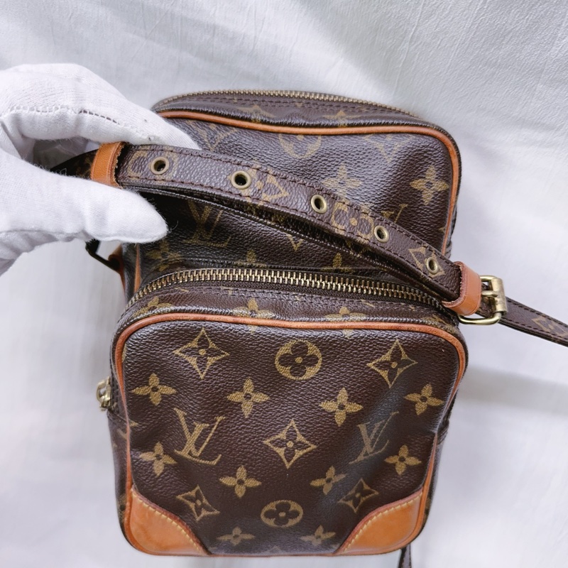 二手Louis Vuitton老花雙層斜背相機包 LV包 LV老花 LV斜背包 LV相機包-1