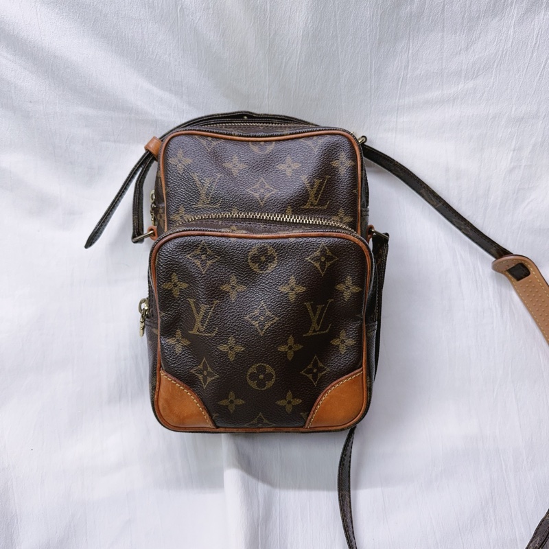 二手Louis Vuitton老花雙層斜背相機包 LV包 LV老花 LV斜背包 LV相機包-21