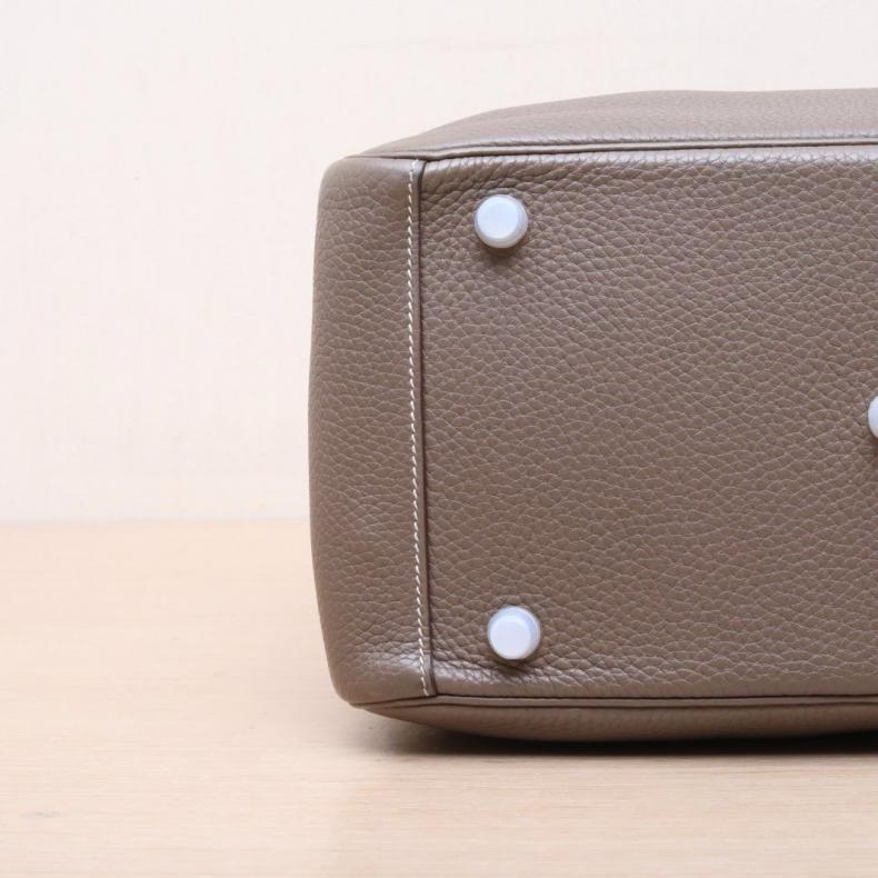 HERMES(愛馬仕) Lindy 30 18大象灰 TC皮 C刻 銀扣-3