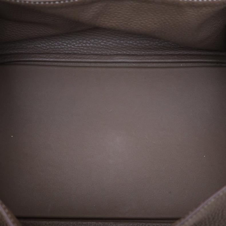 HERMES(愛馬仕) Lindy 30 18大象灰 TC皮 C刻 銀扣-4