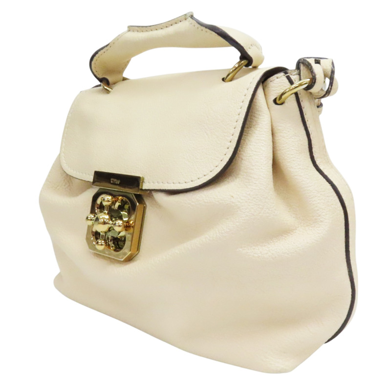 白色 牛皮 两用包-2