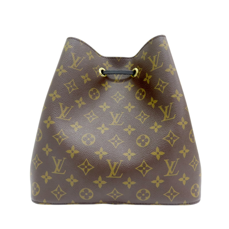 棕色 原花帆布 NeoNoe MM 水桶包 肩背包 M44020-1