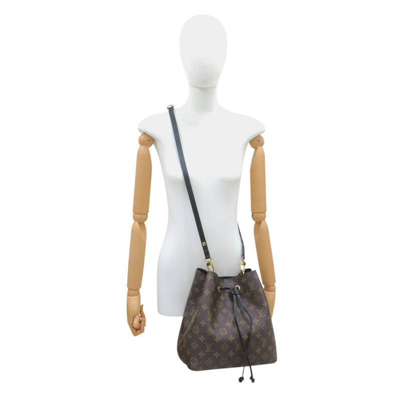 棕色 原花帆布 NeoNoe MM 水桶包 肩背包 M44020-8