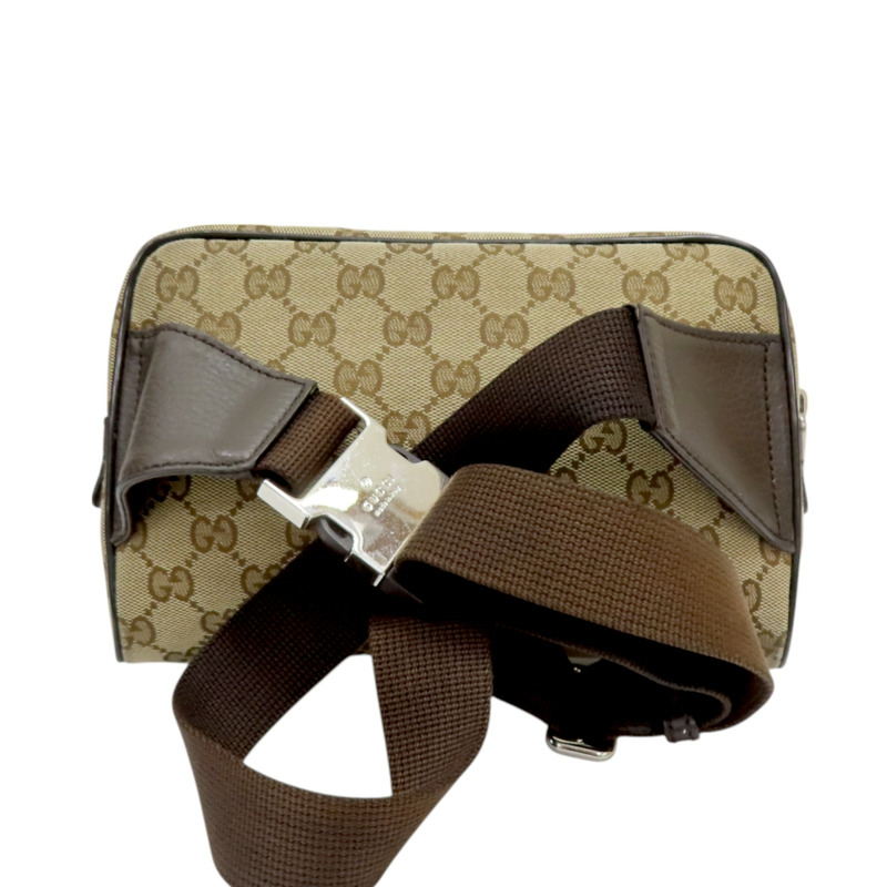 烏木色 帆布 腰包 胸包 449174-1