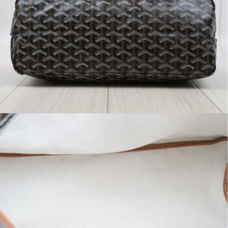 「JL精品代購」98新 Goyard 黑棕 hobo-4