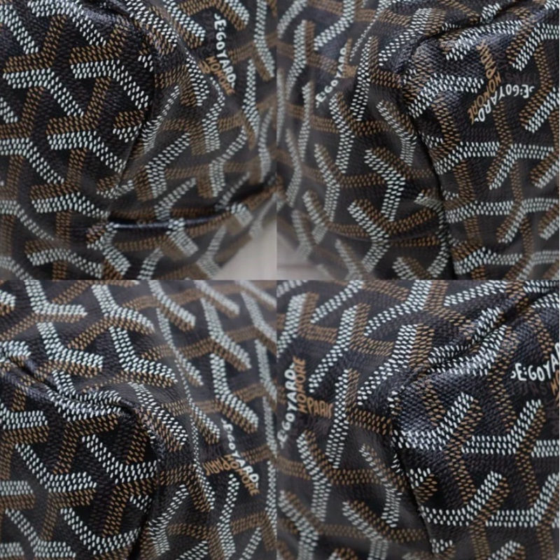 「JL精品代購」98新 Goyard 黑棕 hobo-5