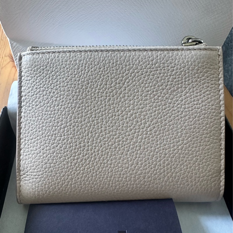 全新羅馬帶回 女士杏色短夾-7