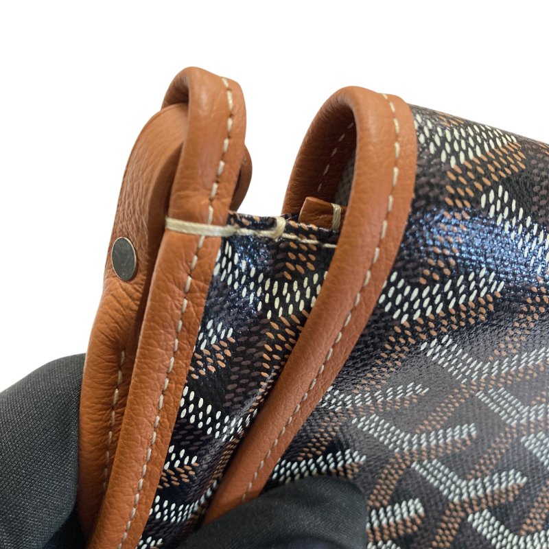 GOYARD 戈雅 PLUMET Goyardine帆布 斜背包 棕色老花-15