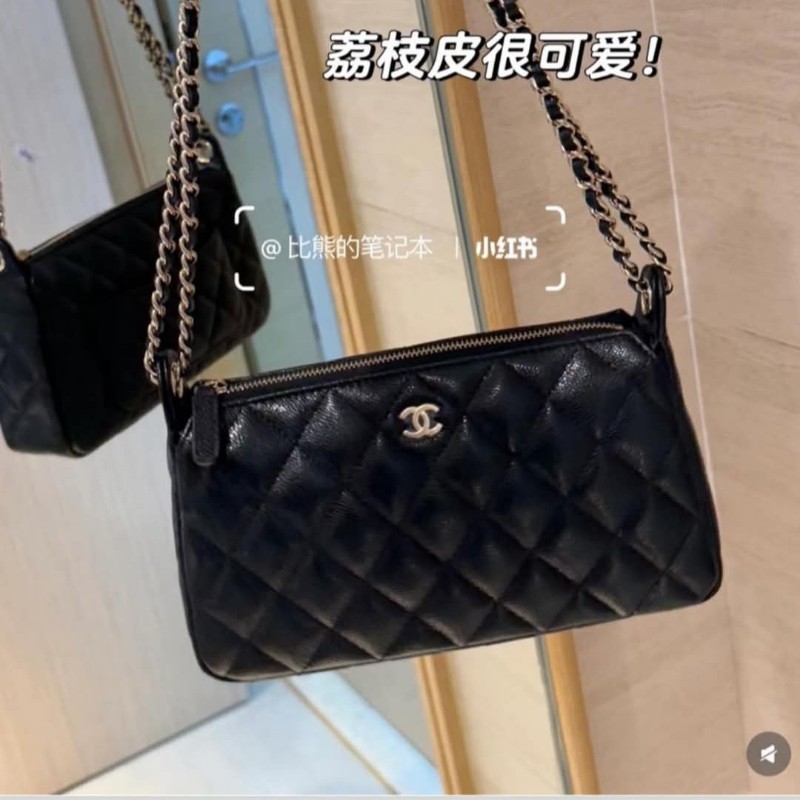 香奈兒25B 荔枝紋 麻將包 發財包 台灣購證-3