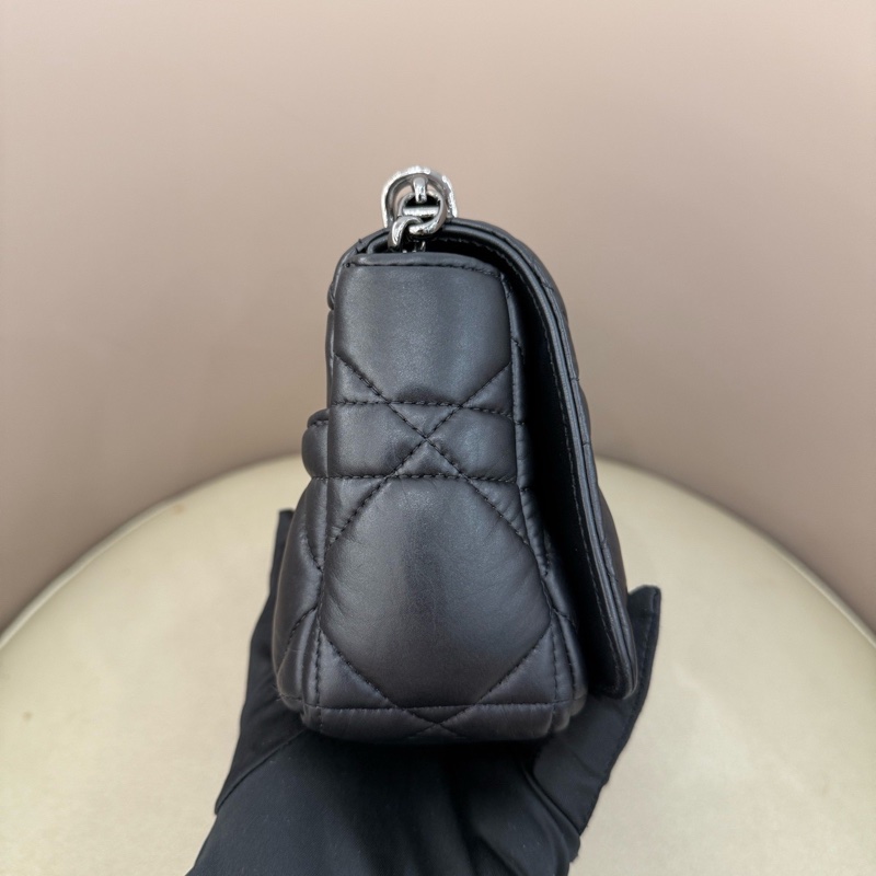 Dior/迪奧 Caro黑色泡芙so black鏈條包 22編碼~-3