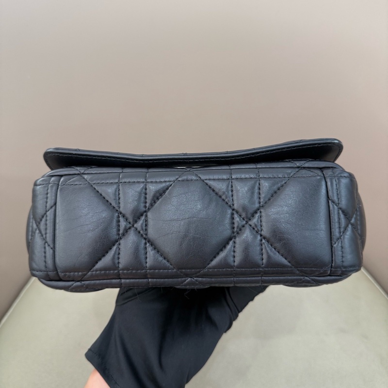 Dior/迪奧 Caro黑色泡芙so black鏈條包 22編碼~-5