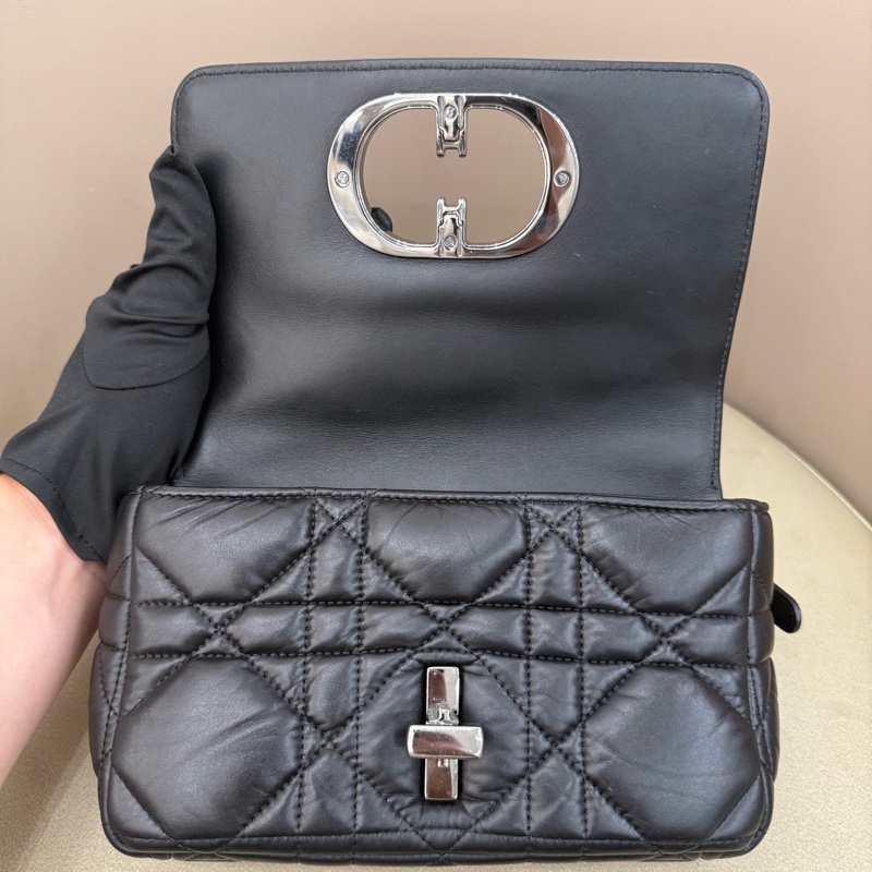 Dior/迪奧 Caro黑色泡芙so black鏈條包 22編碼~-6