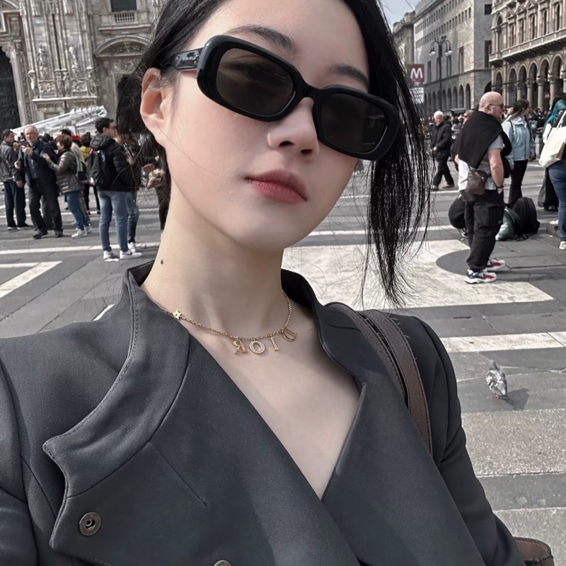 Dior CD 迪奧流蘇字母排鑽星星 項鍊-4