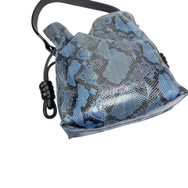 Loewe flamenco 稀有蛇皮 福袋包 肩背包 斜背包-12