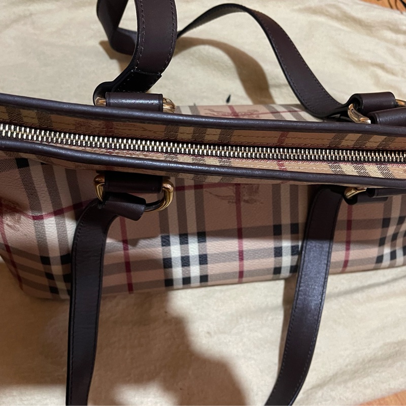 Burberry 經典格紋戰馬托特包-55